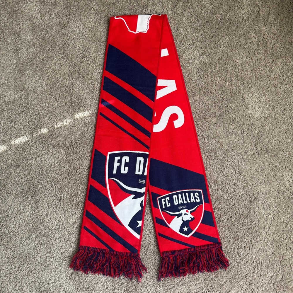 FC Dallas Red and Navy Supporter Scarf
